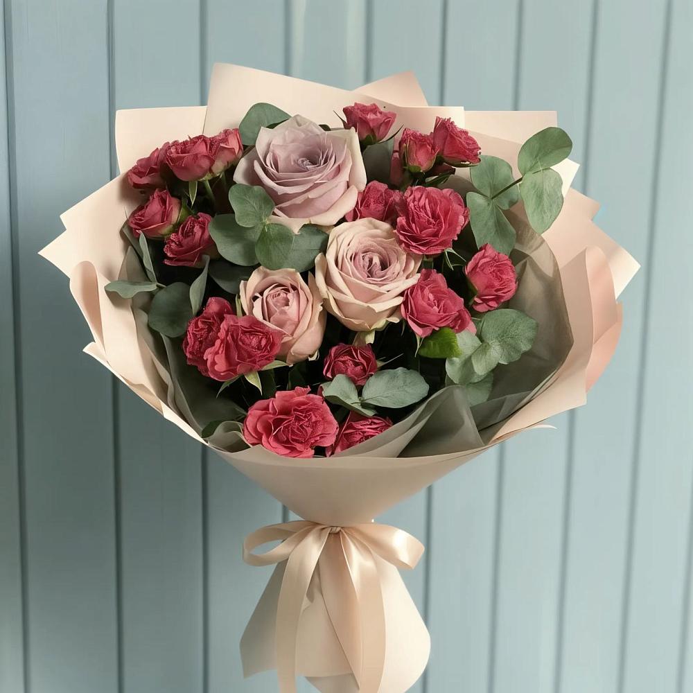 Букет цветов из: Гвоздики и Розы в Углегорске