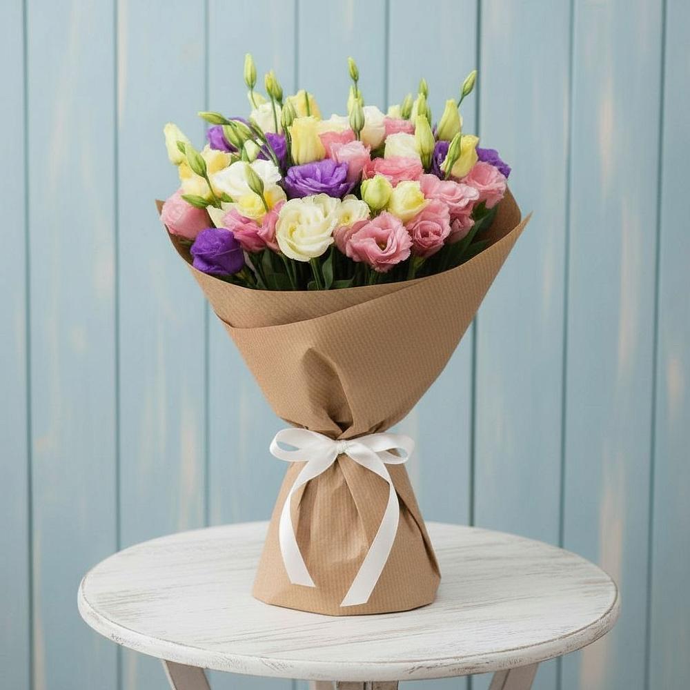 Букет цветов из: Лизиантусы в Углегорске