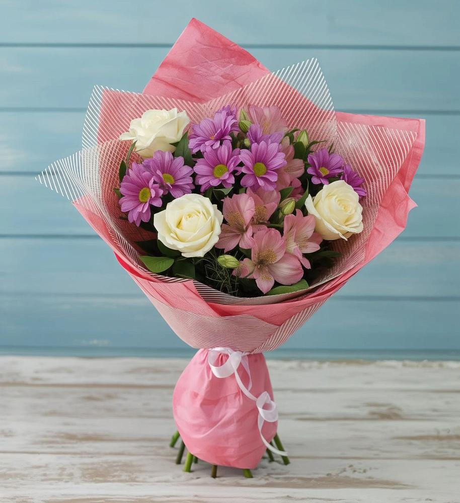 Букет цветов из: Герберы в Углегорске