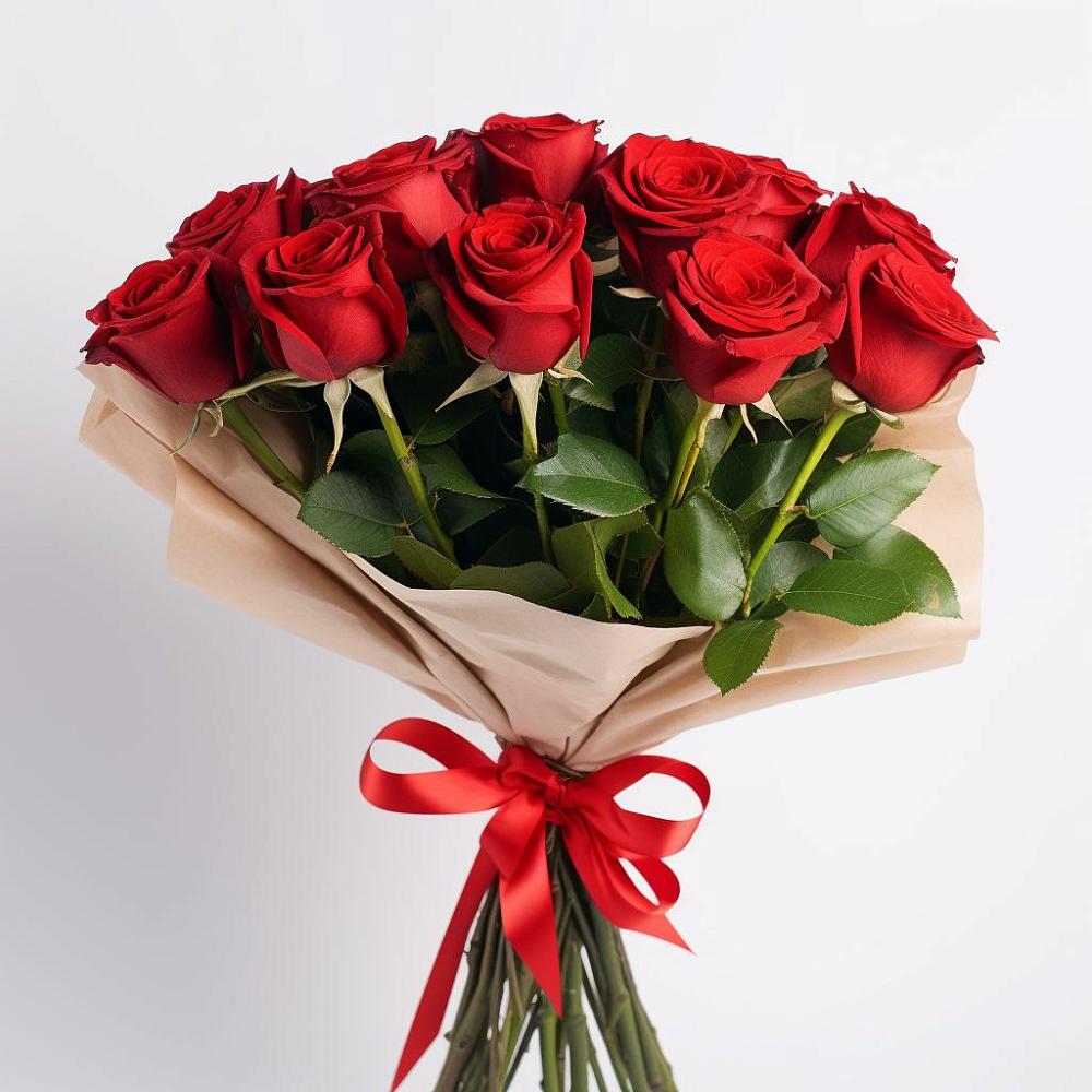 Букет 11 Красных роз Эдлесс Лав в Углегорске